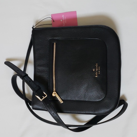 SOLD-Kate Spade Leila Top Zip Crossbody Black - Picture 9 of 12